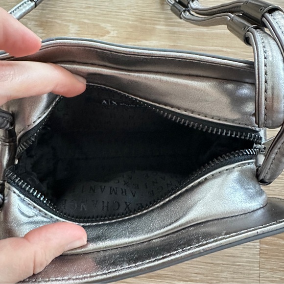 Armani Exchange Silver Shoulder Bag - Picture 6 of 6